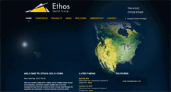 Desktop Screenshot of ethosgold.com